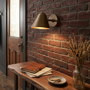 Montfaucon Wall Sconce - Exposed Brick Wall Industrial Vignette | HoaiLamp