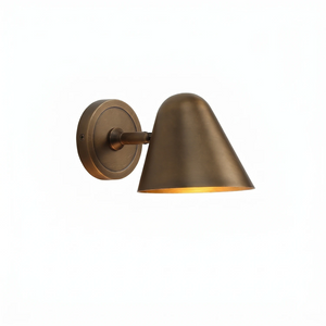 Montfaucon Wall Sconce - Mid-Century Brass Single Profile View | HoaiLamp