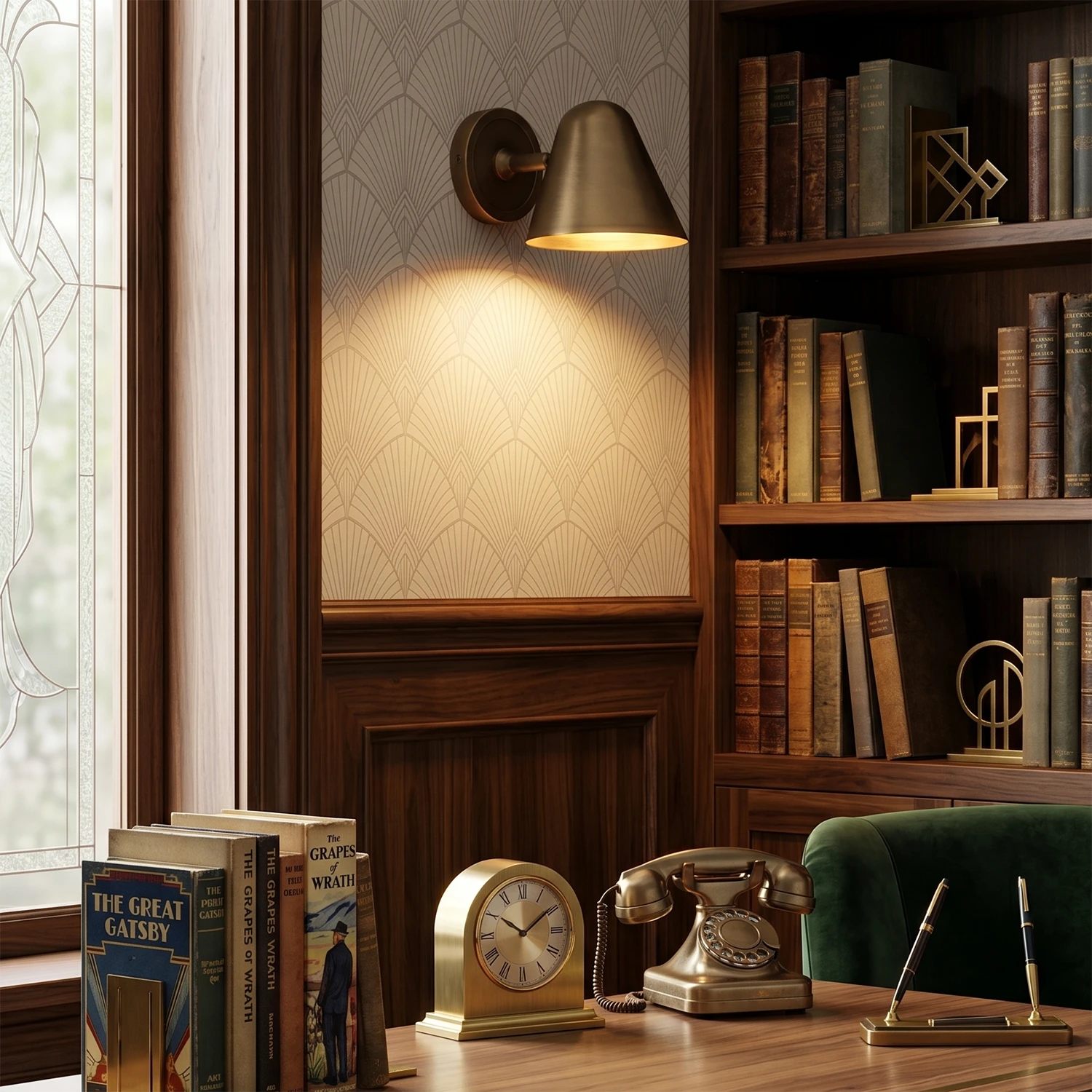 Montfaucon Wall Sconce - Vintage Library Bookshelf Focus Light | HoaiLamp