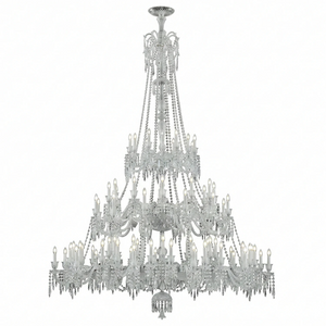 Brilliant Starry Crystal Chandelier - Towering Spire Crystal Arrangement | HoaiLamp