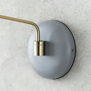 Birdy Adjustable Wall Lamp - Muted Blue Round Wall Plate Base Mechanism | HoaiLamp