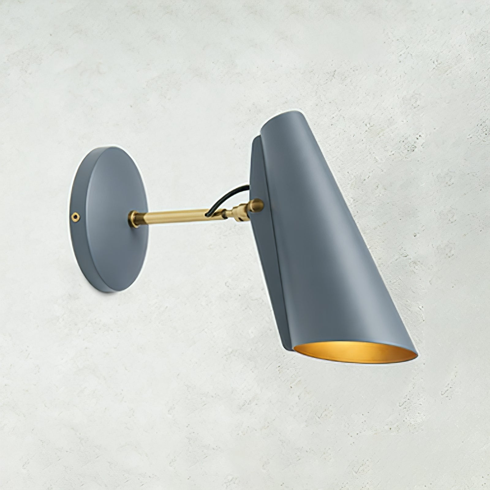 Birdy Adjustable Wall Lamp - Serene Muted Blue Grey Scandi Style Sconce SKU | HoaiLamp