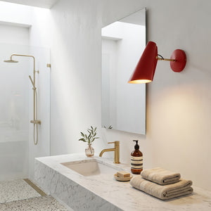 Birdy Adjustable Wall Lamp - Pop Red Artistic Bathroom Vanity Dressing Mirror | HoaiLamp