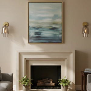 Bloomz Glass Flute Sconce - Classic Fireplace Mantel Living Room Centerpiece | HoaiLamp