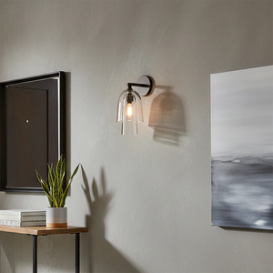 Bloomz Glass Flute Sconce - Contemporary Sitting Area Console Table Decor | HoaiLamp