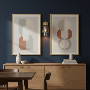 Bloomz Glass Flute Sconce - Elegant Dining Room Credenza Abstract Framed Art | HoaiLamp
