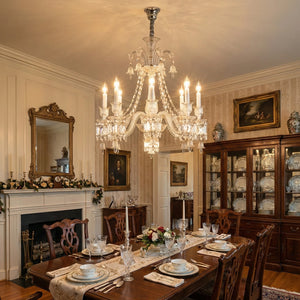 Brilliant Starry Crystal Chandelier - Classical Banquet Hall Lighting | HoaiLamp