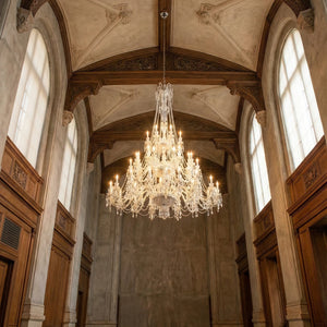Brilliant Starry Crystal Chandelier - Grand Cathedral Ceiling Masterpiece | HoaiLamp