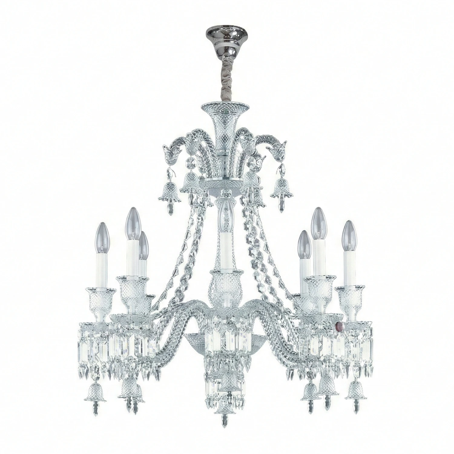 Brilliant Starry Crystal Chandelier - Ornate Triple Tier Palace Design | HoaiLamp