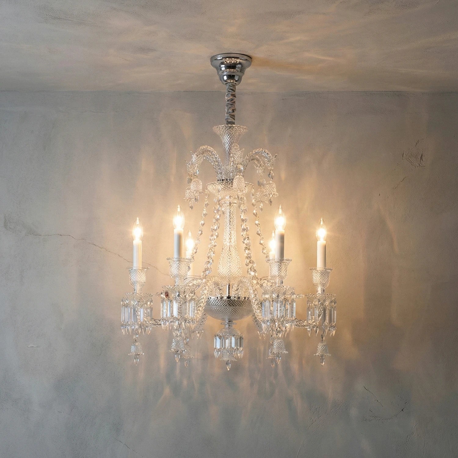Brilliant Starry Crystal Chandelier - Radiant Warm Ambient Glow | HoaiLamp