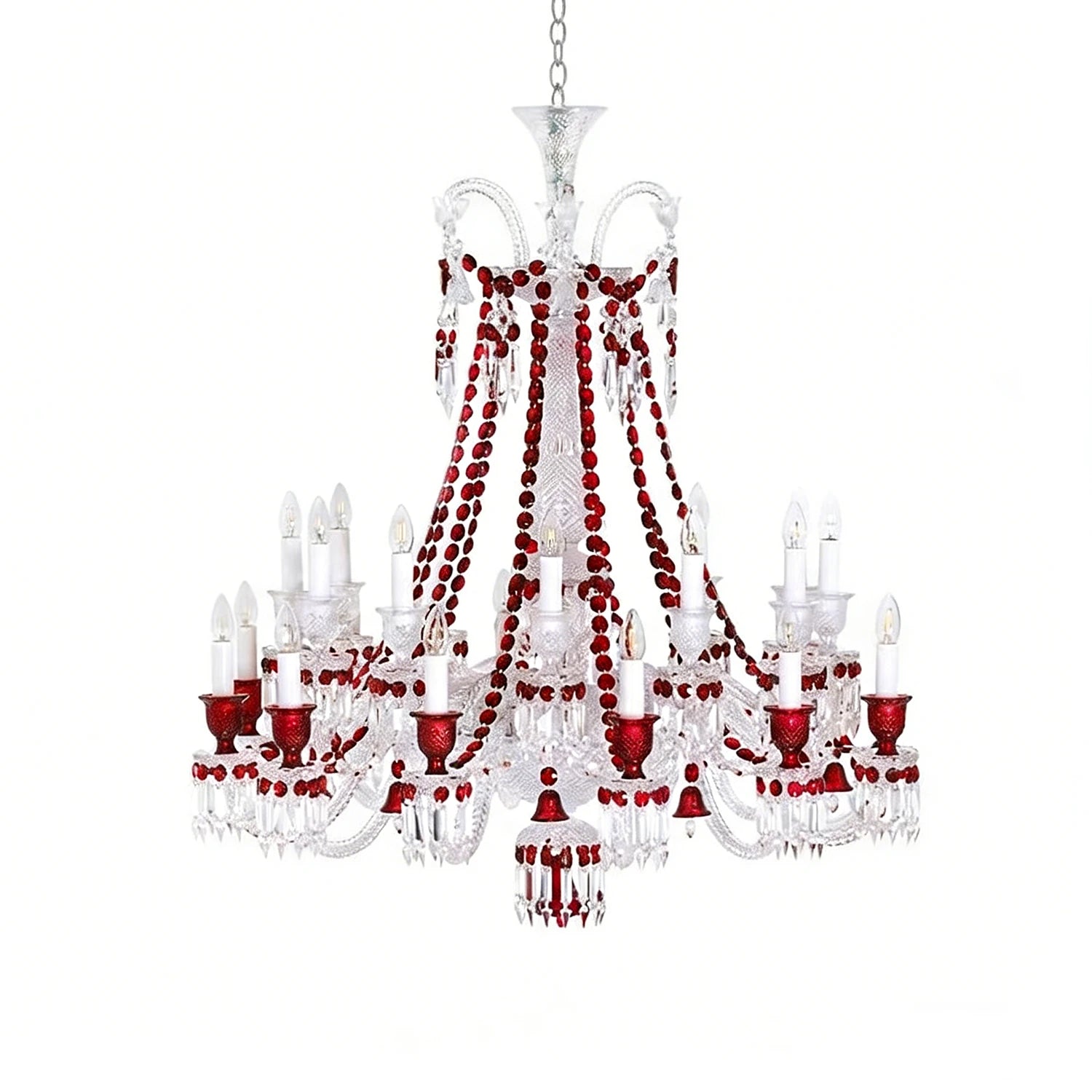 Brilliant Starry Crystal Chandelier - Ornate Triple Tier Palace Design | HoaiLamp