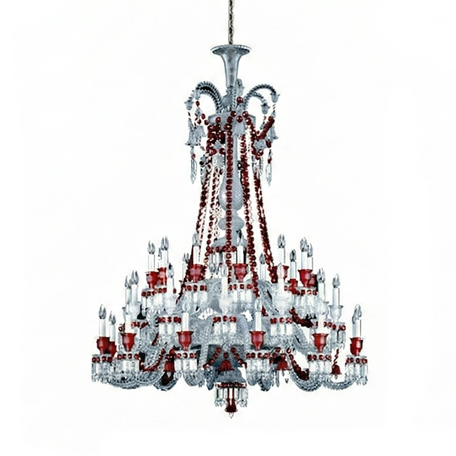 Brilliant Starry Crystal Chandelier - Imposing Multi-Light Spire Profile | HoaiLamp