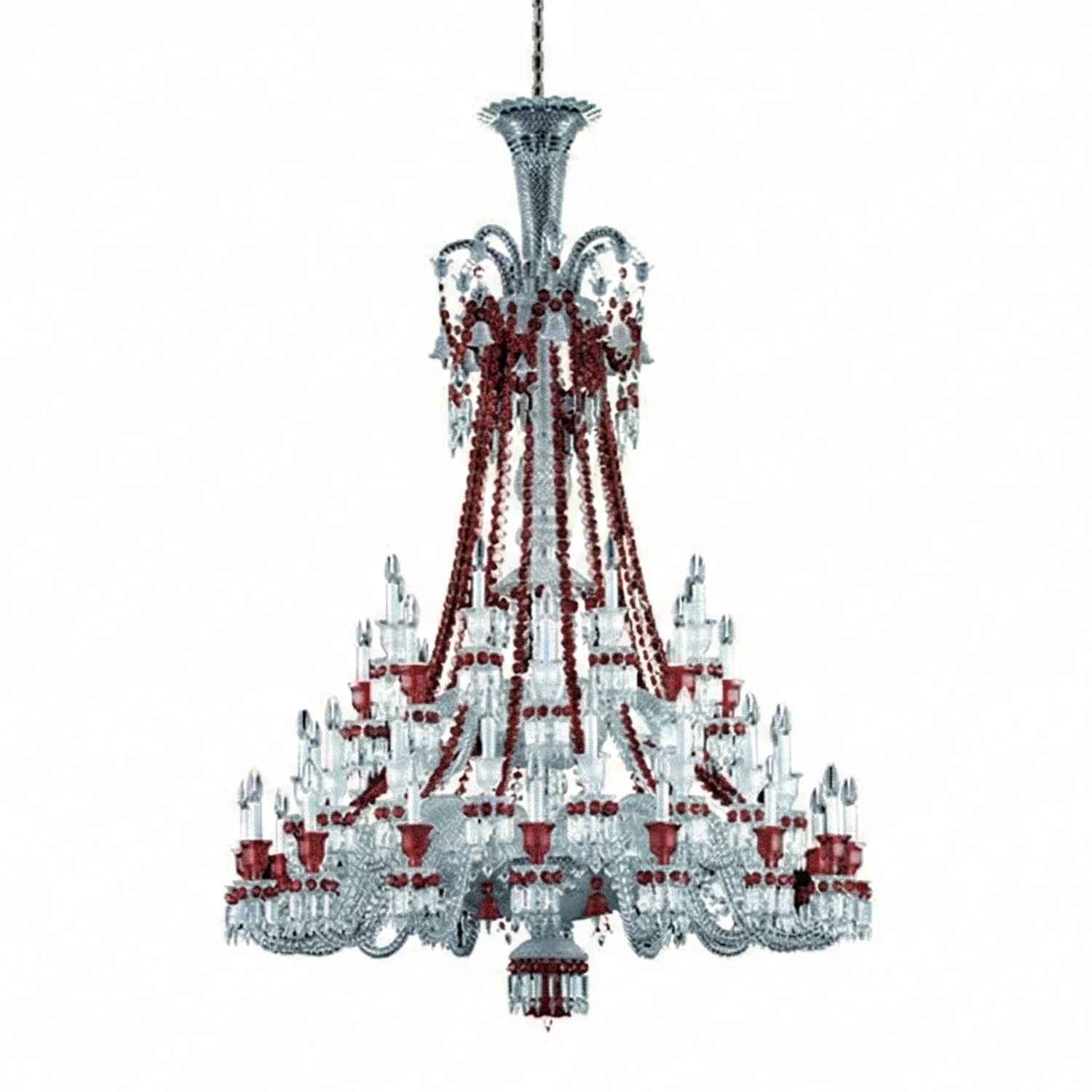 Brilliant Starry Crystal Chandelier - Colossal Tiered Cascading Silhouette | HoaiLamp