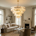 Butterfly Alabaster Round Chandelier