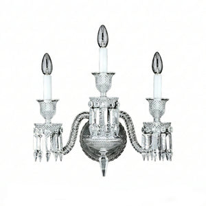 Caelum Apex Crystal Wall Lamp - Sophisticated Triple Arm Design | HoaiLamp