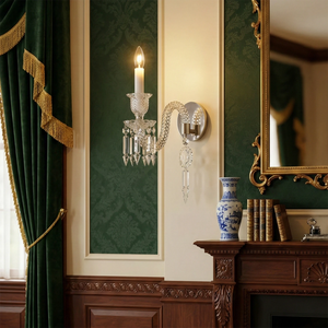 Caelum Apex Crystal Wall Lamp - Classical Mantelpiece Ambient Glow | HoaiLamp