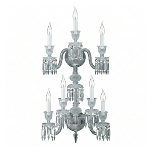 Caelum Apex Crystal Wall Lamp - Tiered Cascading Crystal Concept | HoaiLamp
