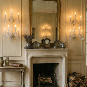 Caelum Apex Crystal Wall Lamp - Classical French Mansion Interior | HoaiLamp