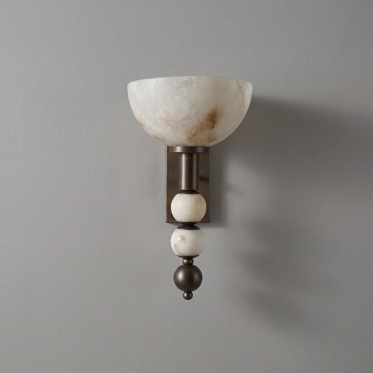 Calice Alabaster Uplight Wall Sconce