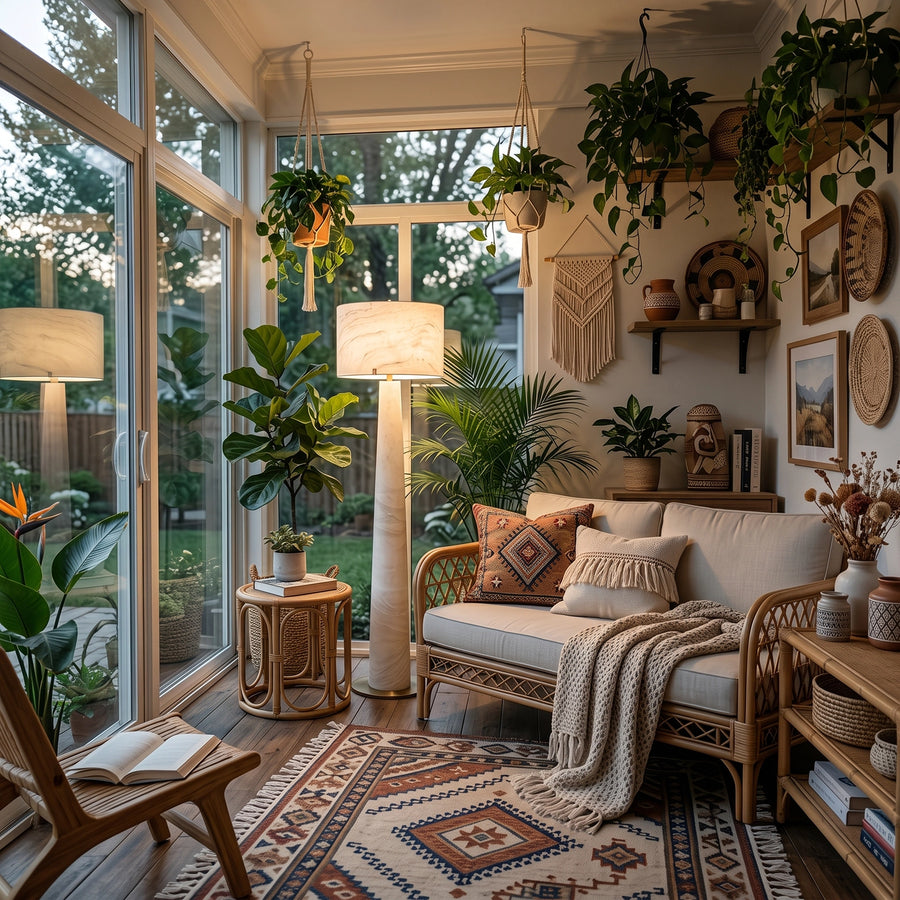 Candela Alabaster Floor Lamp