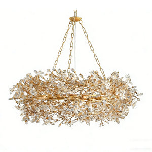 Celestial Bloom Chandelier - Studio White Background Silhouette | HoaiLamp