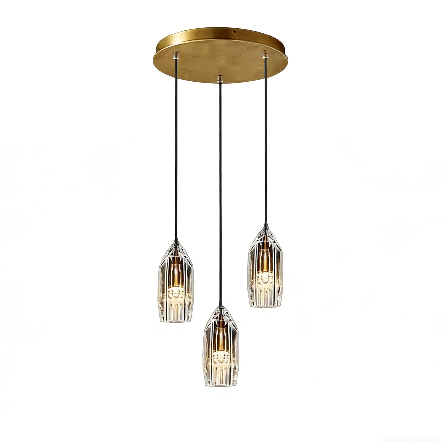 Chatelet Crystal Pendant - Triple Circular Cluster | HoaiLamp