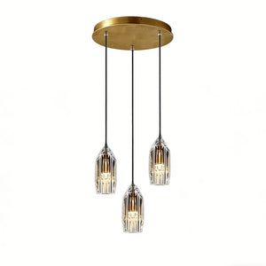 Chatelet Crystal Pendant - Triple Circular Cluster | HoaiLamp