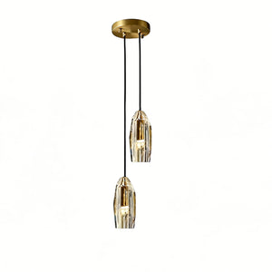 Chatelet Crystal Pendant - Dual Tiered Cascading Duo | HoaiLamp