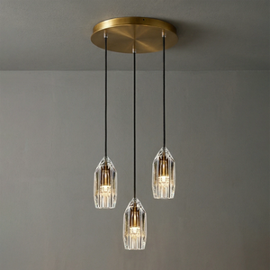 Chatelet Crystal Pendant - Ambient Triple Round Glow | HoaiLamp