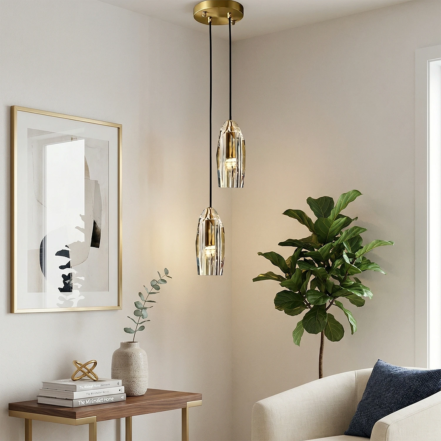 Chatelet Crystal Pendant - Elegant Foyer Trio | HoaiLamp