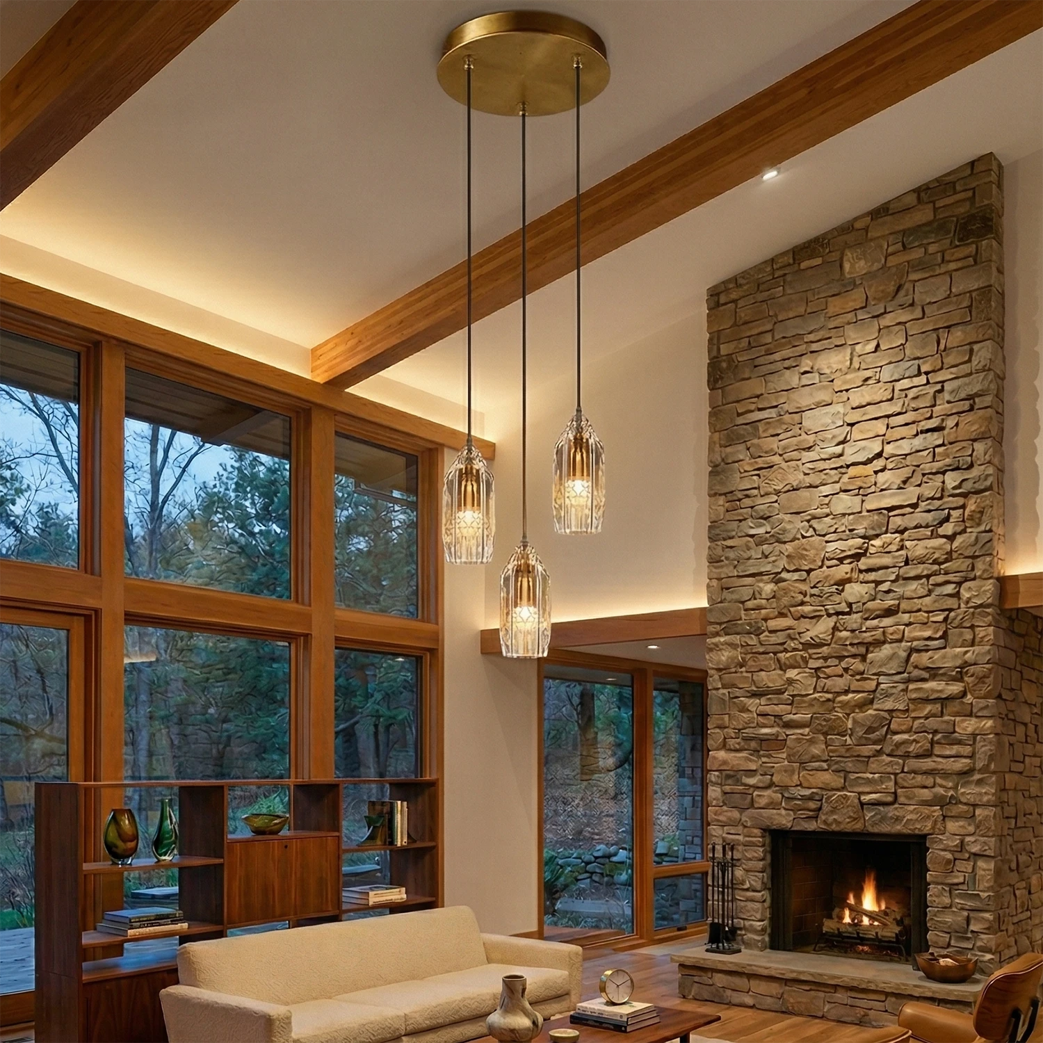 Chatelet Crystal Pendant - Grand Manor Living Room | HoaiLamp