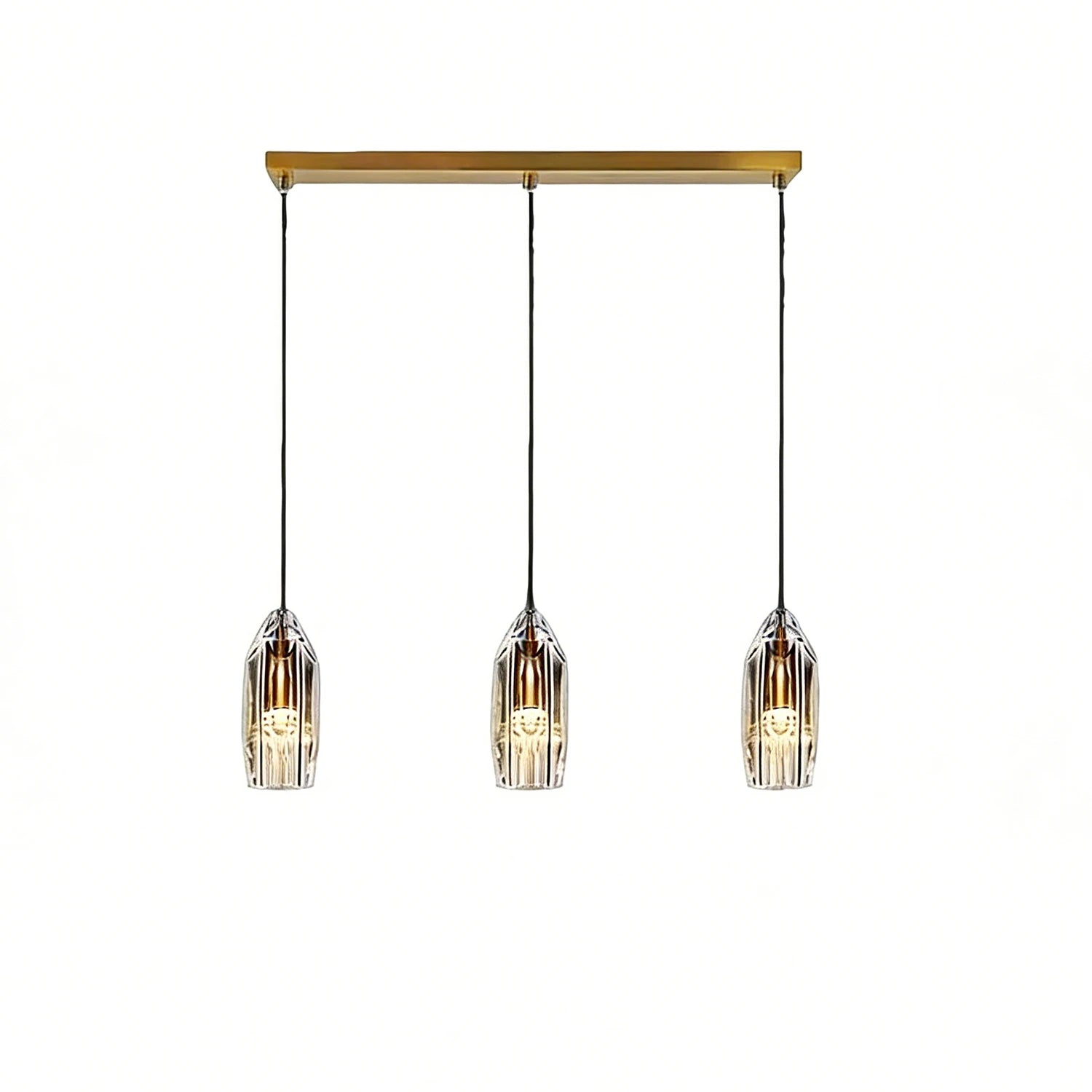 Chatelet Crystal Pendant - Linear Triple Harmony | HoaiLamp