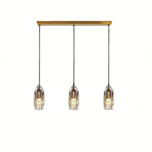 Chatelet Crystal Pendant - Linear Triple Harmony | HoaiLamp