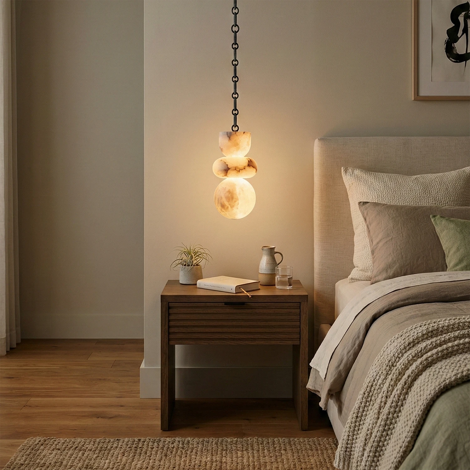 Lykka Alabaster Cluster Chandelier