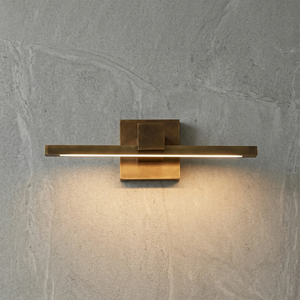 Corinth Brass Picture Light - Industrial Stucco Accen | HoaiLamp