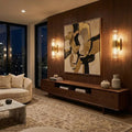 Crystal Prism Wall Sconce Light Fixture - Luxury Living Room Accent | HoaiLamp