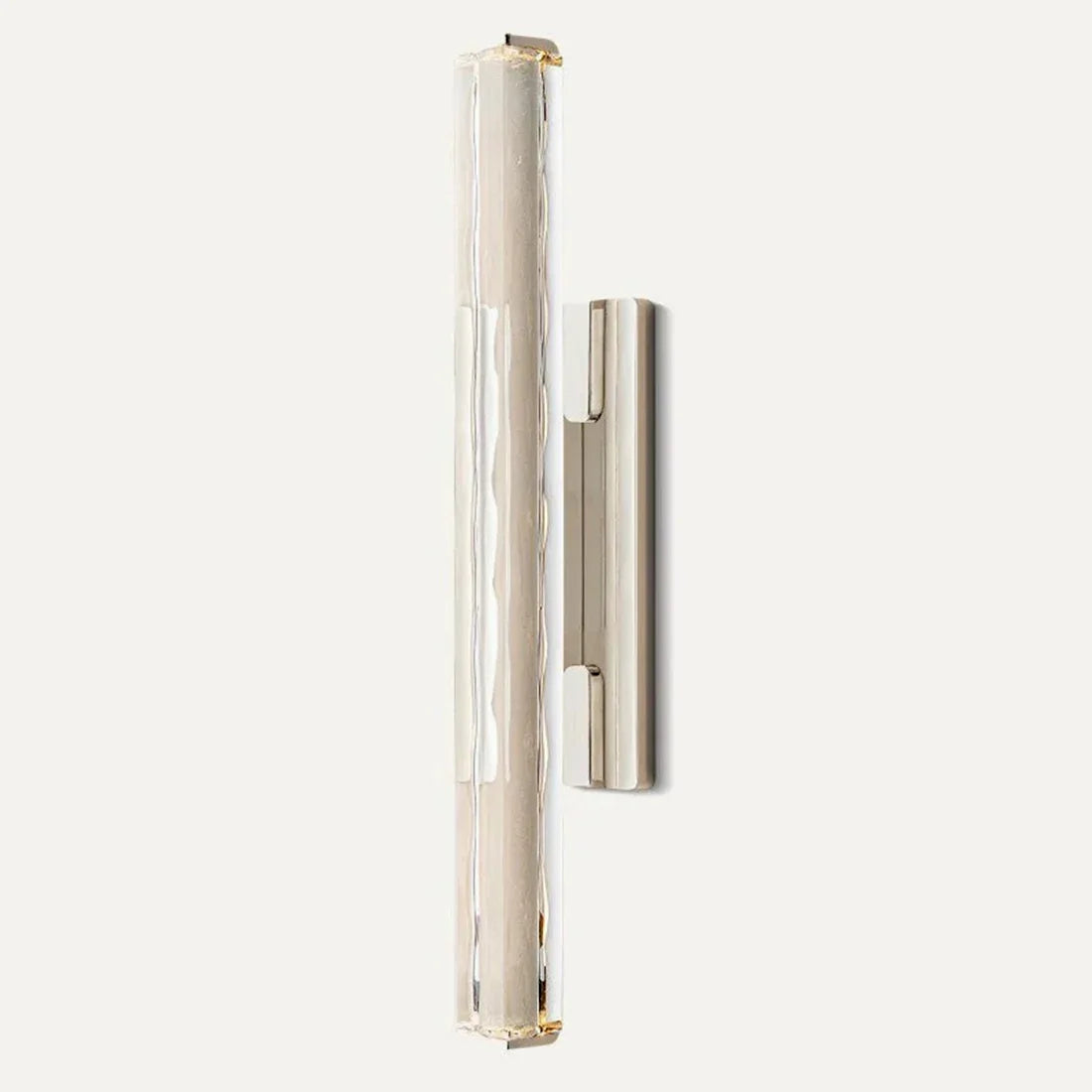 Crystal Prism Wall Sconce Light Crystal Prism Wall Sconce Light Fixture - Satin Nickel Profile | HoaiLamp