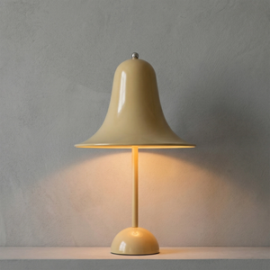 Danish "Bell" Portable Table Lamp - Soft Biscuit Yellow Contemporary Studio Glow | HoaiLamp
