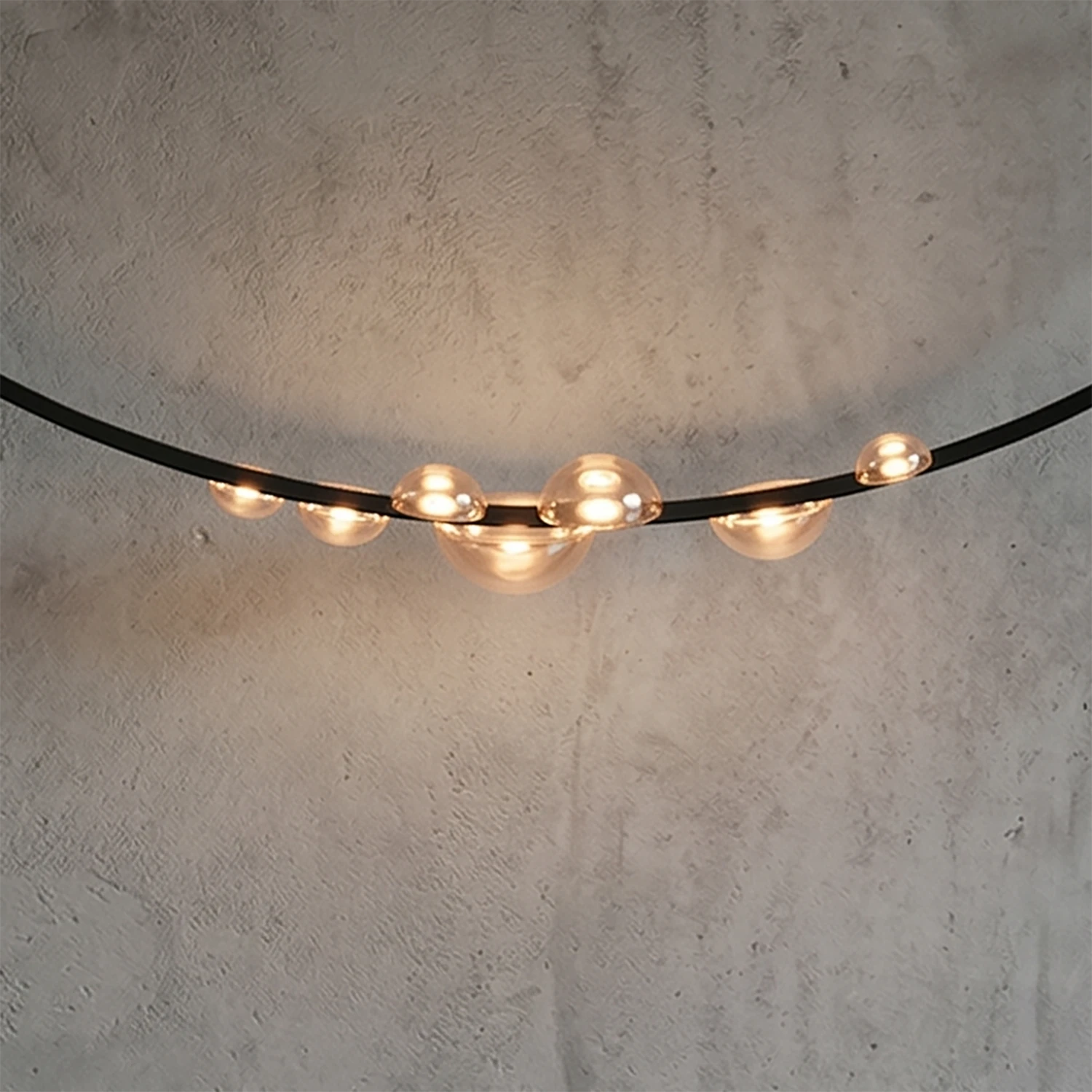 Dew Aura Leather-Strap Glass Pendant