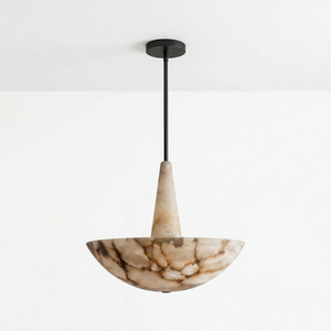 Domusic Alabaster Chandelier - Neutral Toned Elegance | HoaiLamp