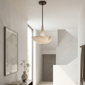 Domusic Alabaster Chandelier - Airy Hallway Statement | HoaiLamp