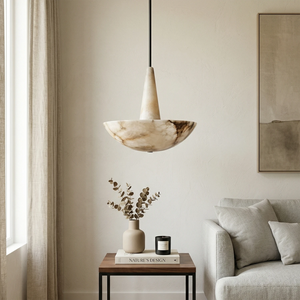 Domusic Alabaster Chandelier - Zen Living Corner | HoaiLamp