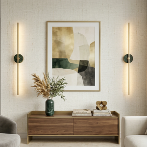 Essential Alabaster Brass Wall Sconce — Living Room Accent Lighting | HoaiLamp
