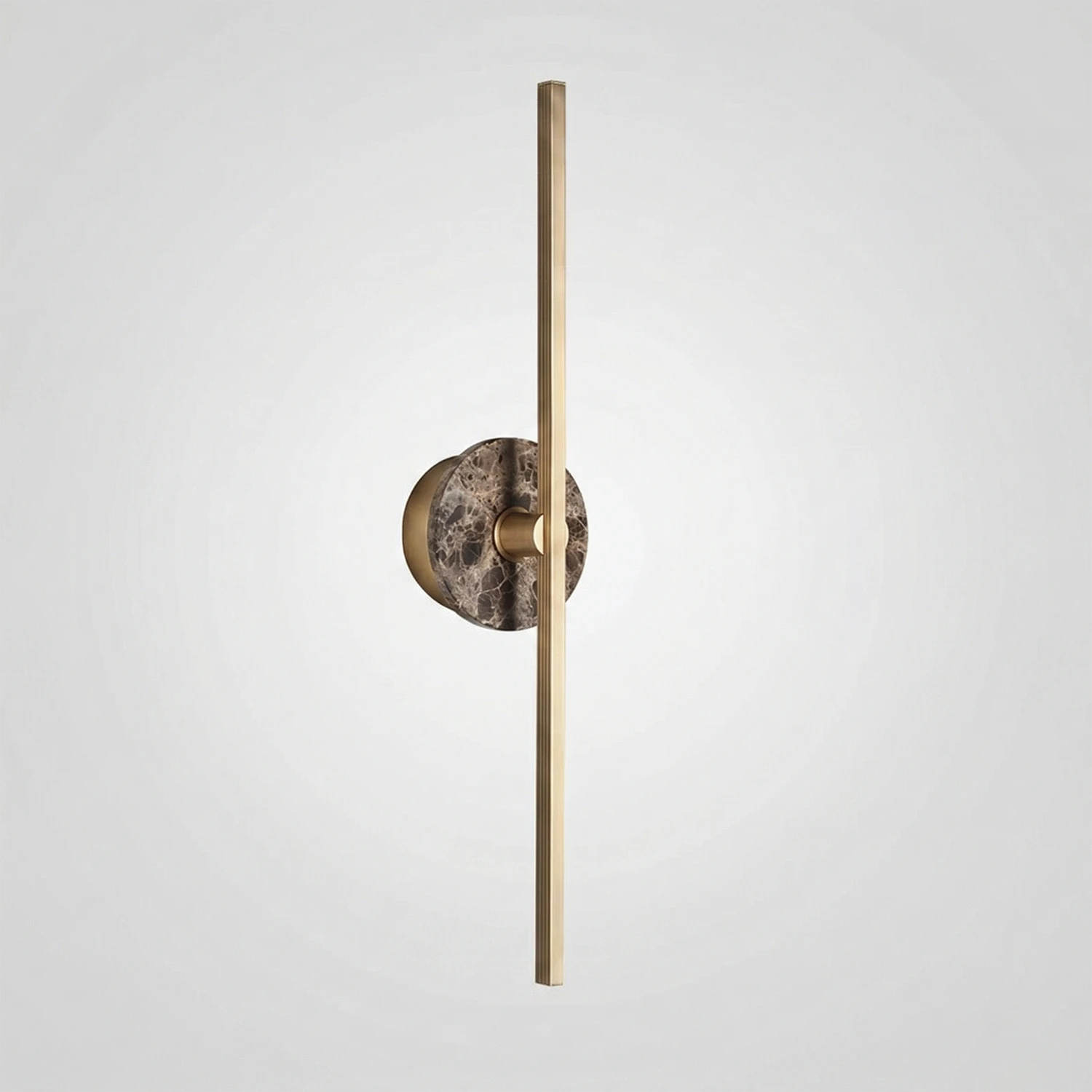 Essential Alabaster Brass Wall Sconce - Earthy Stone Symmetry | HoaiLamp