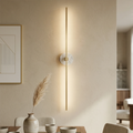 Essential Alabaster Brass Wall Sconce - Mid-Century Modern Dining Room Ambient Light | HoaiLamp