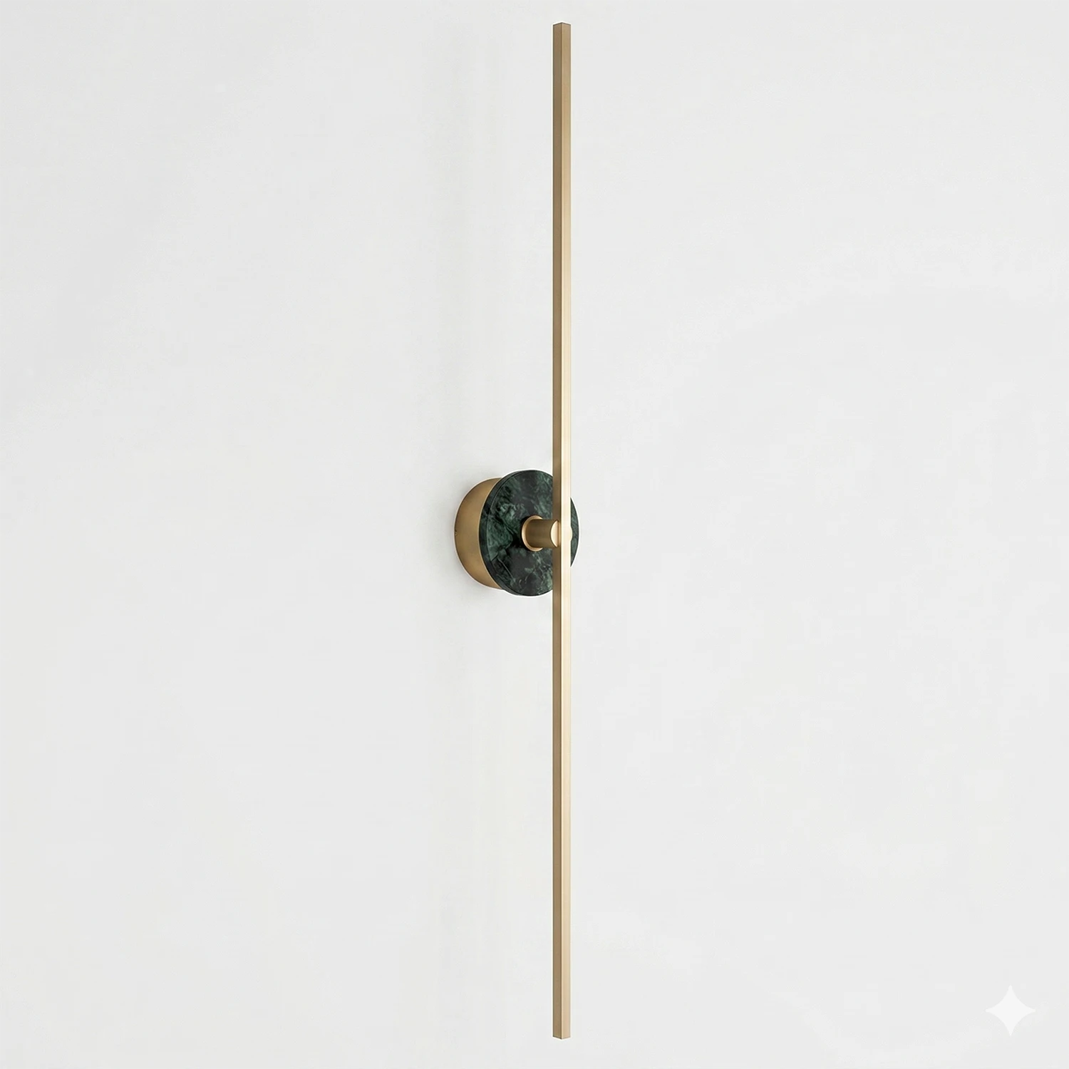 Essential Alabaster Brass Wall Sconce - Compact Green Marble Sconce | HoaiLamp