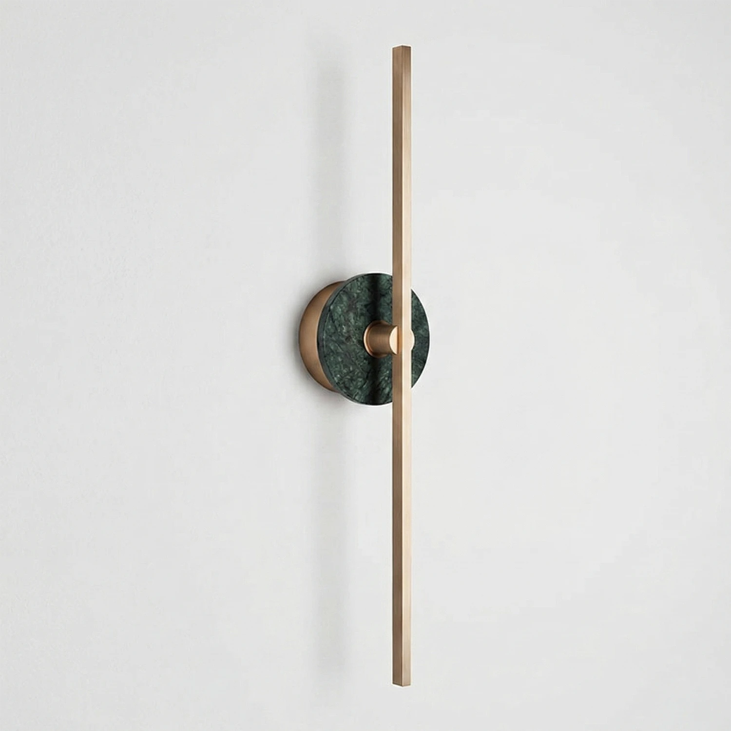 Essential Alabaster Brass Wall Sconce - Forest Green Marble Studio | HoaiLamp