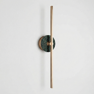 Essential Alabaster Brass Wall Sconce - Forest Green Marble Studio | HoaiLamp