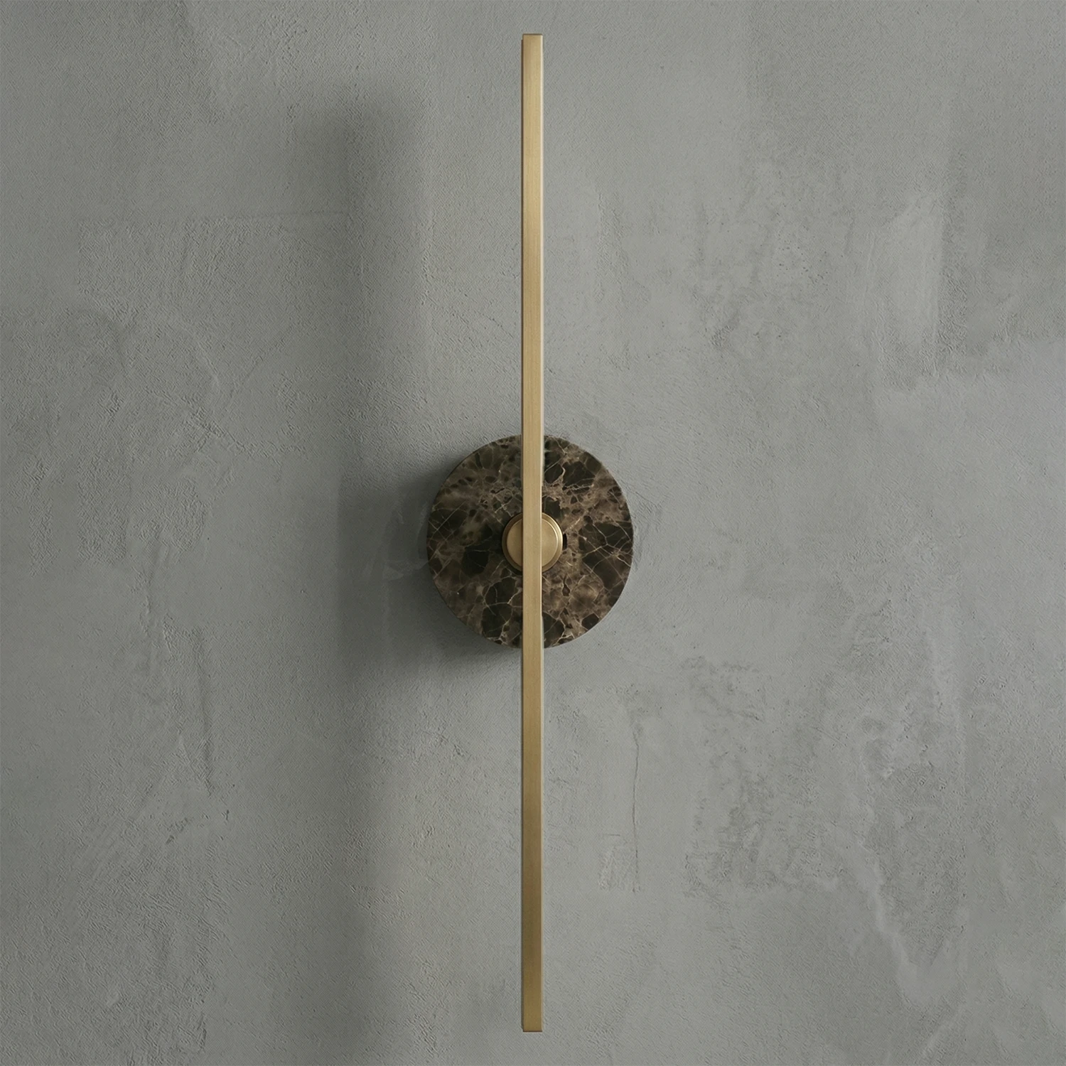 Essential Alabaster Brass Wall Sconce - Earthy Marble Mood Lighting | HoaiLamp