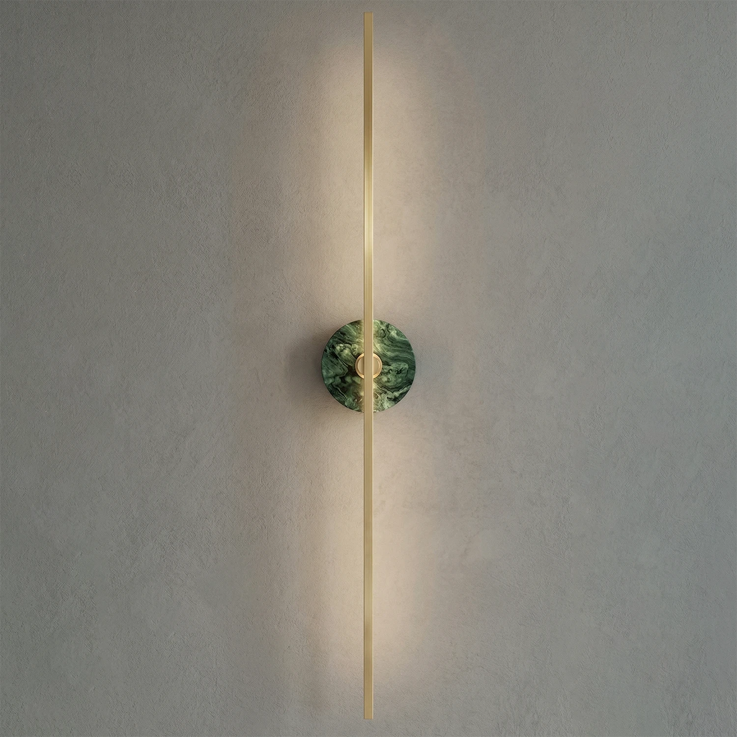 Essential Alabaster Brass Wall Sconce - Emerald Luxury Light Accent | HoaiLamp
